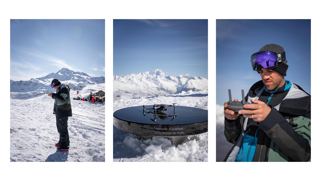 drone à la danse à la plagne