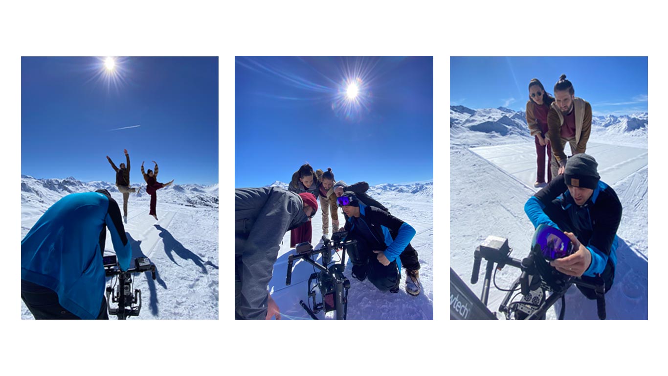 red en equipe pour la danse à la plagne